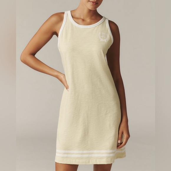 Sundry Dresses & Skirts - 🟠NWT SUNDRY by ANTHROPOLOGIE Racer Cotton Mini Dress in Citrus MED